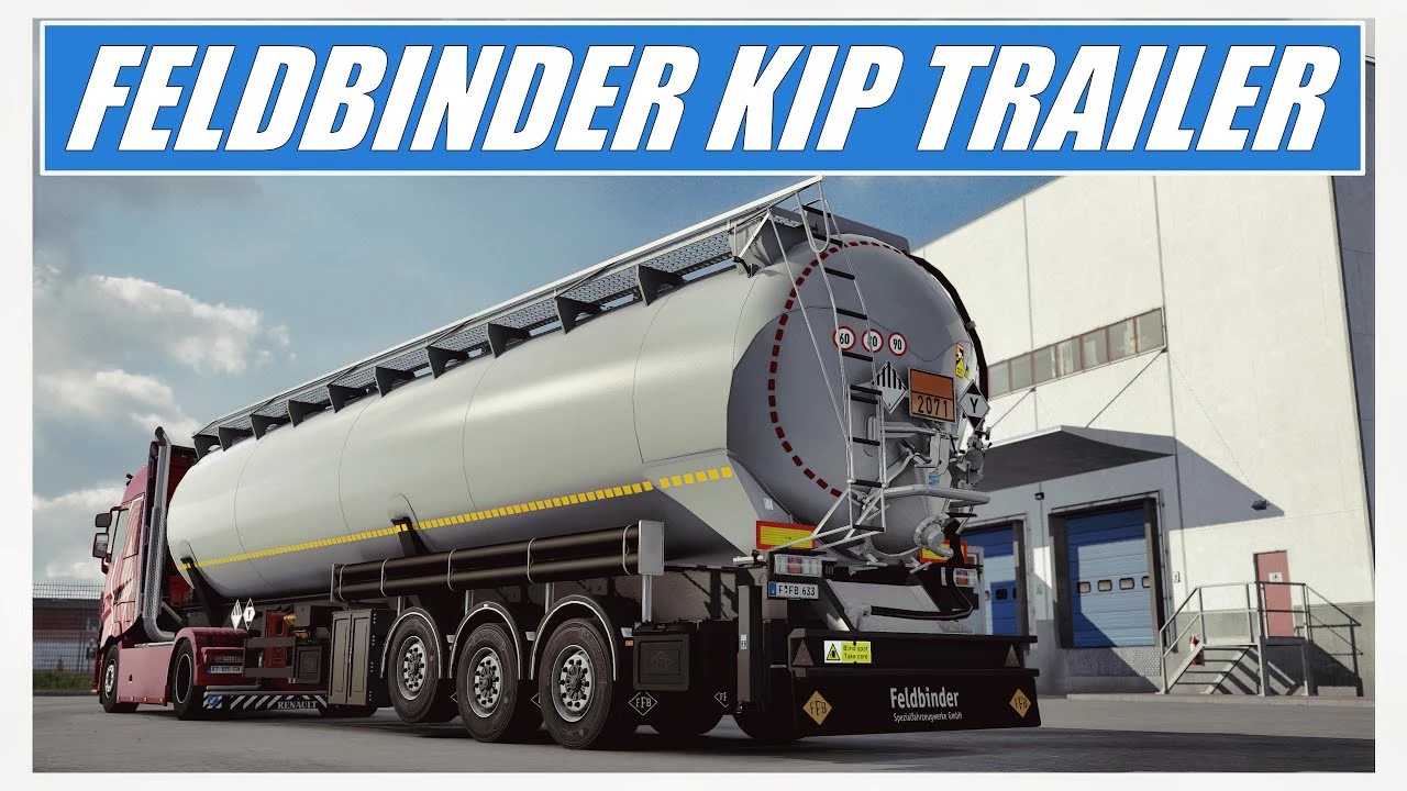 Versão 8.3 do Feldbinder KIP Trailer Pack chega ao Euro Truck Simulator 2 com novidades