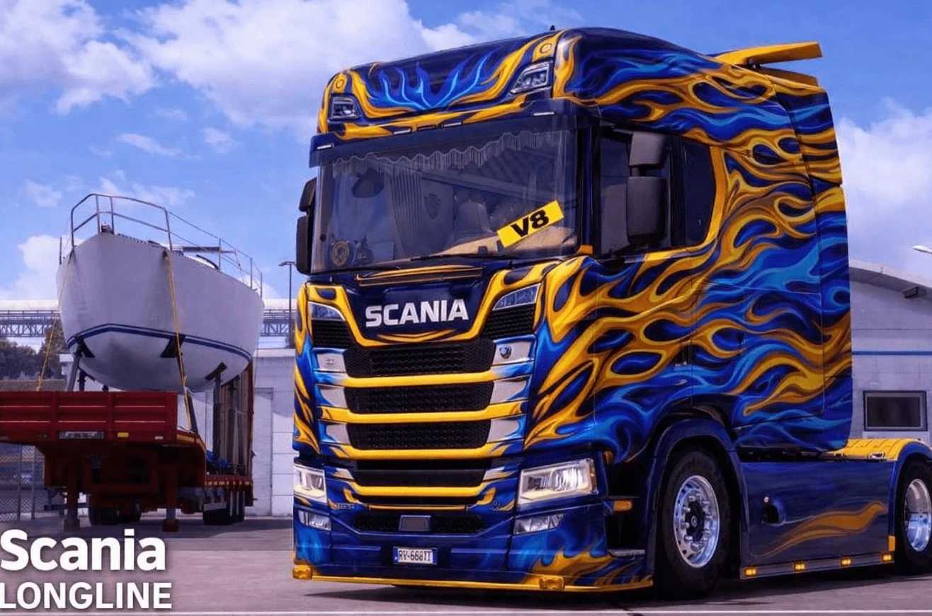 Mod Scania Nextgen Longline v1.3.1 chega ao Euro Truck Simulator 2 com guia de instalação