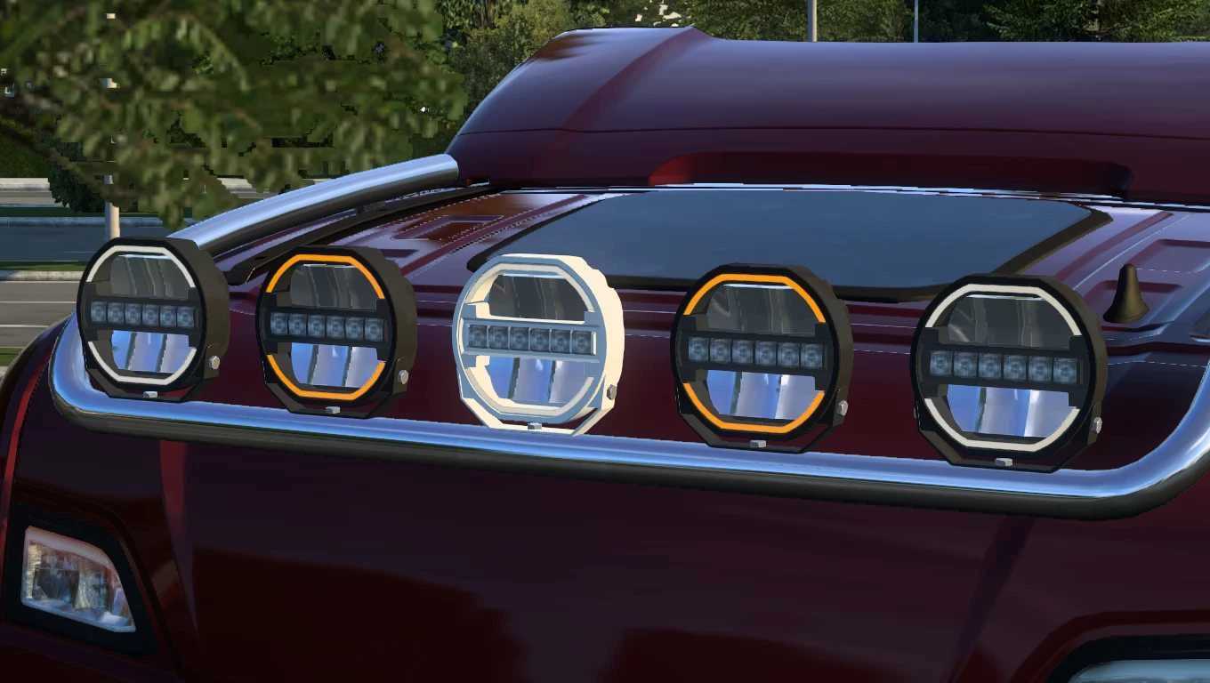 Strands Skyload Light 9 LED Pack v1.58 grátis para ETS2 e ATS com novidades e guia