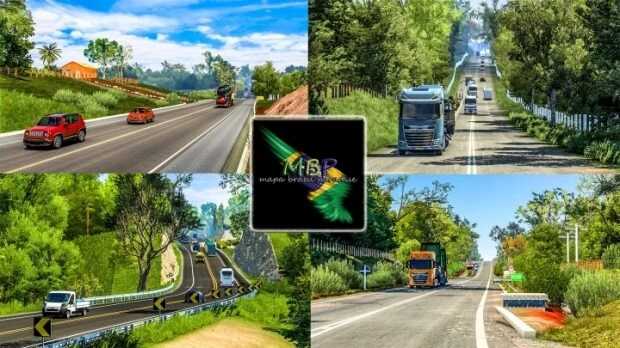 Explore o Brasil grátis no Euro Truck 2 com o Brasil Paradise Map v1.0.