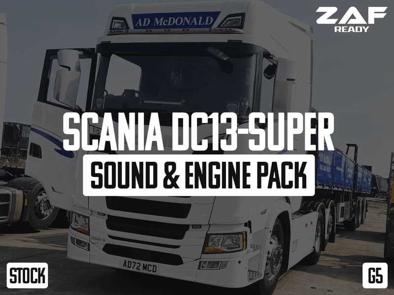 Novo pacote de som Scania DC13 Super para Euro Truck Simulator 2