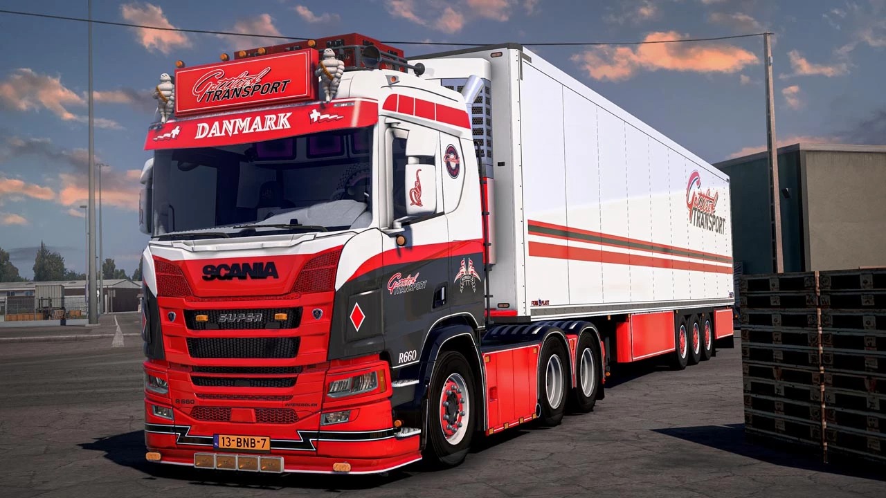 Scania R660 DANMARK + Trailer v1.60 ETS2 thumbnail 3