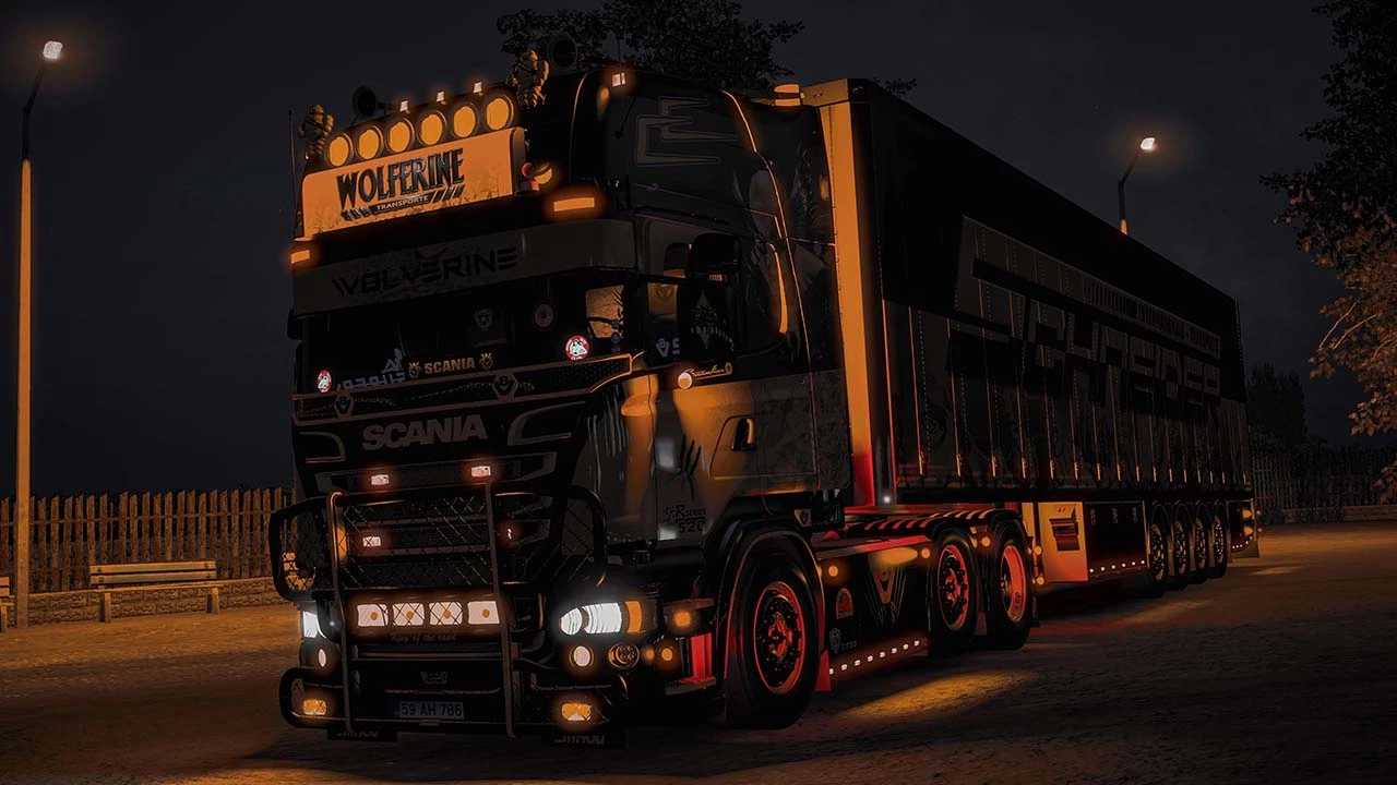Scania V8K R520 + Trailer v1.60 ETS2 thumbnail 3