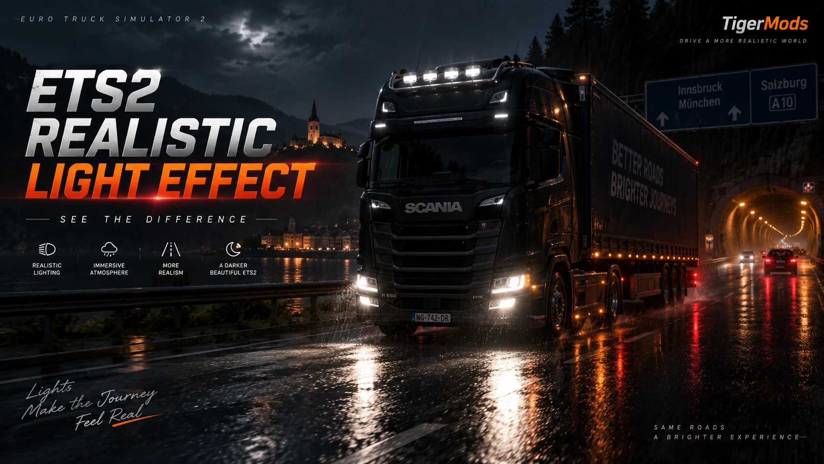 1.61 Realistic Light Effect v2.4.9.14 ETS2