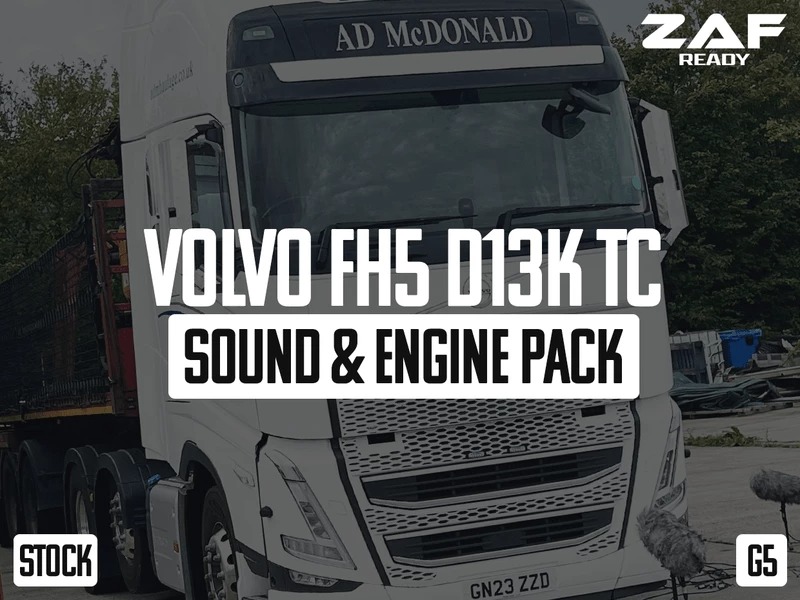 Volvo FH5 D13K500TC Sound & Engine Pack v1.3 1.60 ETS2