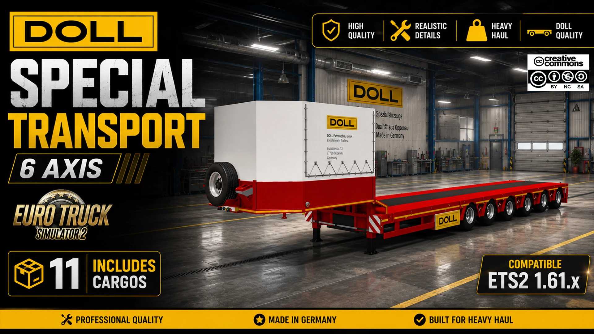 DOLL SPECIAL TRANSPORT TRAILERS v5.0 1.60-1.61.x ETS2