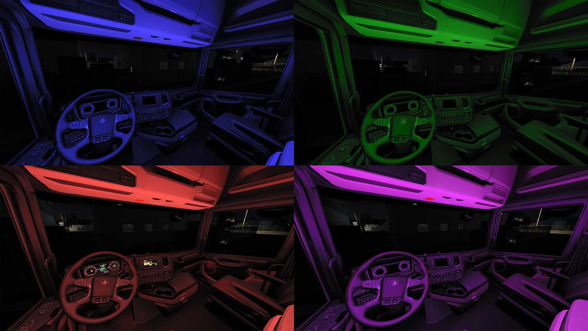 Interior Lights Mod for All Trucks v1.0 ETS2