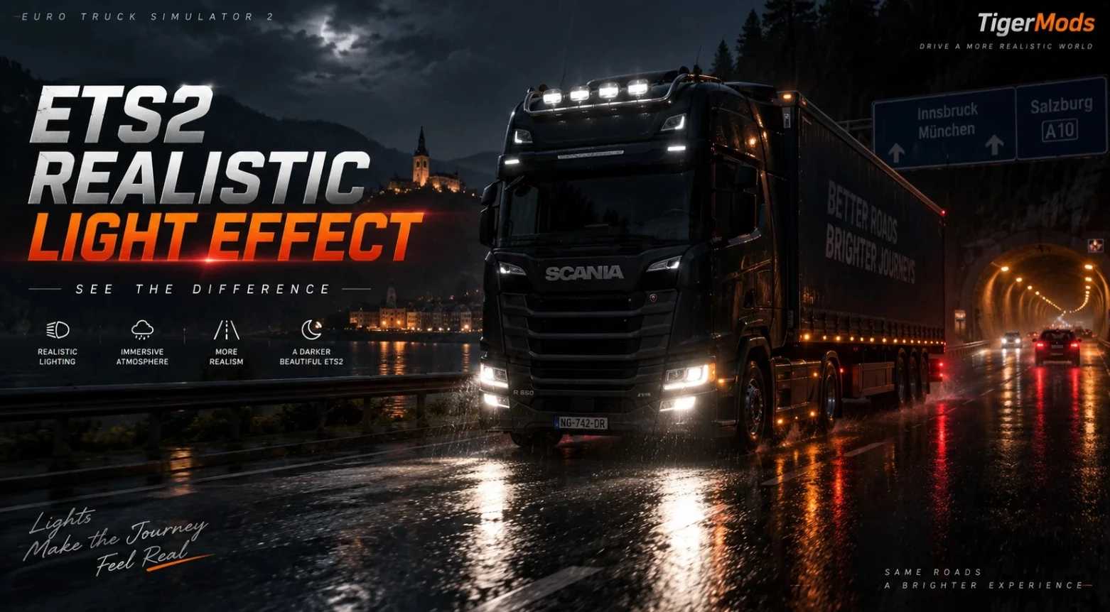 Realistic Light Effect v2.4.9.14 [1.61] ETS2
